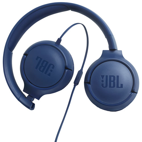 JBL Tune 500 On-Ear Headphones - Blue