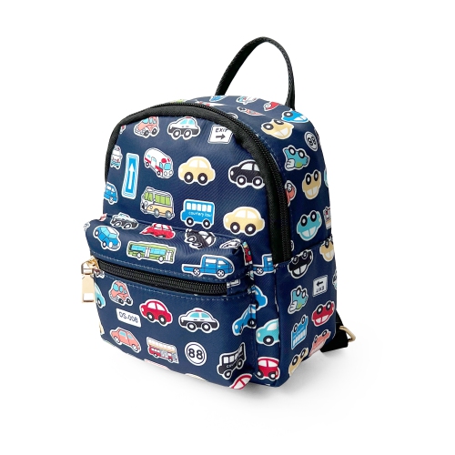 NICCI Kids Backpack with Car Print, Blue