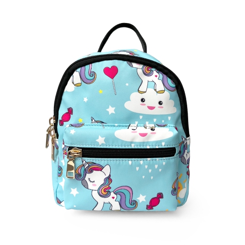 NICCI  Kids Backpack With Unicorn Print In Blue