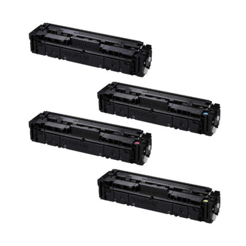 axGear Canon 054H XL Compatible Toner Cartridge Combo High Yield BK/C/M/Y Color ImageClass LBP622Cdw