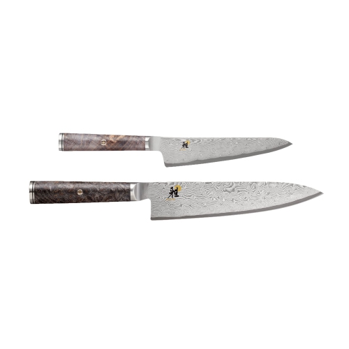 MIYABI  5000 Mcd 67 2 Piece Santoku And Prep Knife Set In Brown
