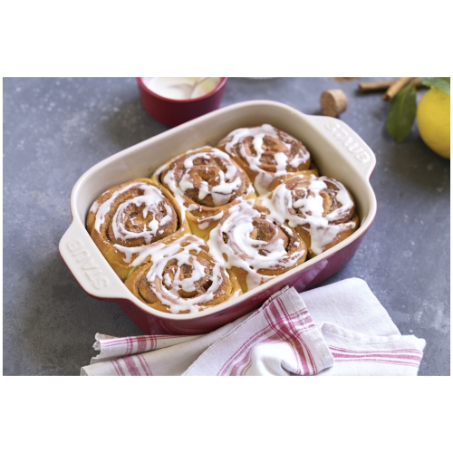 STAUB Ceramique 710 ml Ceramic Rectangular Oven Dish, Cherry