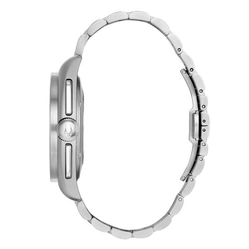 Bulova Ladies Crystal Quartz Watch 28.5mm Gold-Tone Stainless Steel Case and Bracelet with White Dial