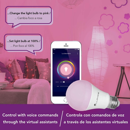Lloyd's, WiFi Smart E26 Bulb, Multicolor