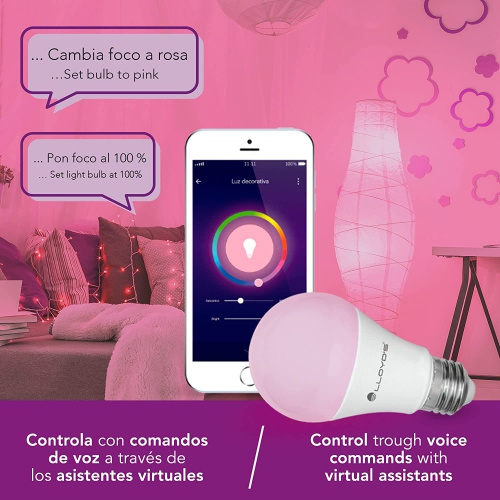 Lloyd's, WiFi Smart E26 Bulb, Multicolor