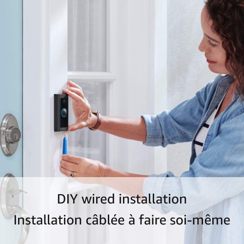 Boîte ouverte : sonnette vidéo Wi-Fi avec fil de Ring