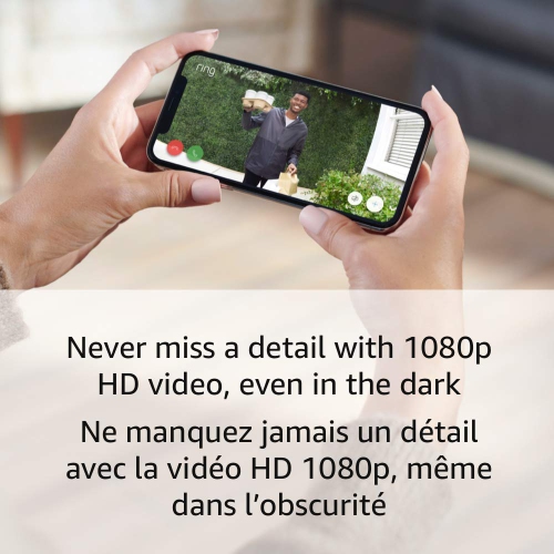 Boîte ouverte : sonnette vidéo Wi-Fi avec fil de Ring