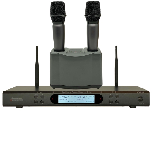 Resonic UWM-8R PROFESSIONAL INTELLIGENT DUAL RECHARGEABLE WIRELESS MICROPHONE SYSTEM