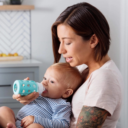 Lifefactory 2-Pack Silicone Nipples for 4 oz and 9 oz Glass Bottles - Y-Cut