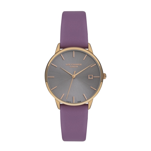 LEE COOPER  Ladies Lc07301.498 Rose Watch W/grey Dial In Gold