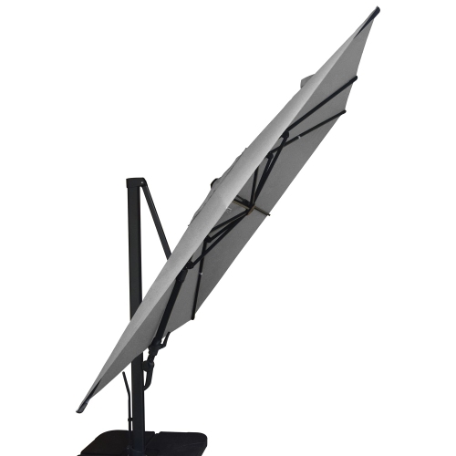 F. Corriveau International - Oasis Square Umbrella, 10' x 10', UV Resistant Fabric, Beige