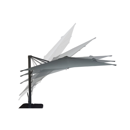 F. Corriveau International - Oasis Square Umbrella, 10' x 10', UV Resistant Fabric, Beige