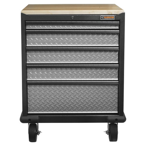 Gladiator Premier Modular GearDrawer Cabinet (GAGD275DLG) - Silver Tread