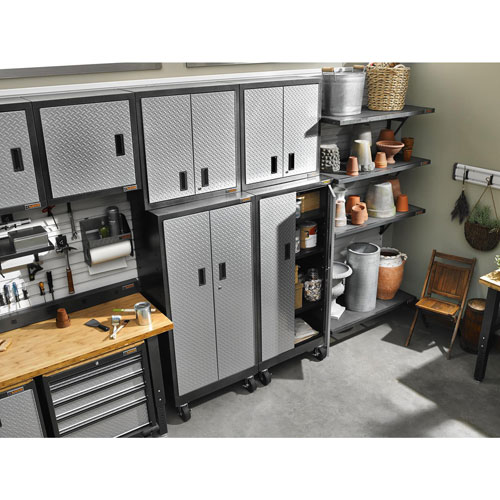 Gladiator Premier Modular GearDrawer Cabinet (GAGD275DLG) - Silver Tread