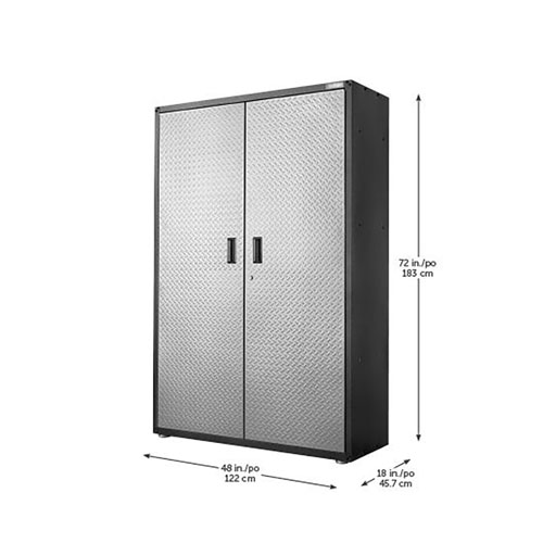 Armoire robuste en acier soudé de Gladiator - Argenté