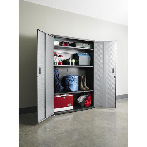 Armoire robuste en acier soudé de Gladiator - Argenté