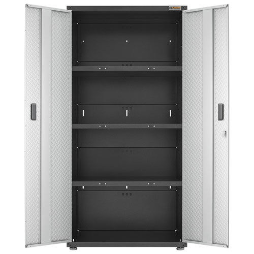Gladiator Steel Office Storage Cabinet - Silver Tread