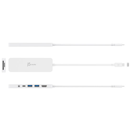 j5create USB-C Multi-Port Hub with Power Delivery Docking Station