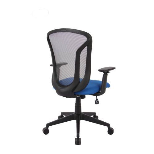 Brassex Inc. Adjustable Height Mesh Back Office Chair - Black & Blue