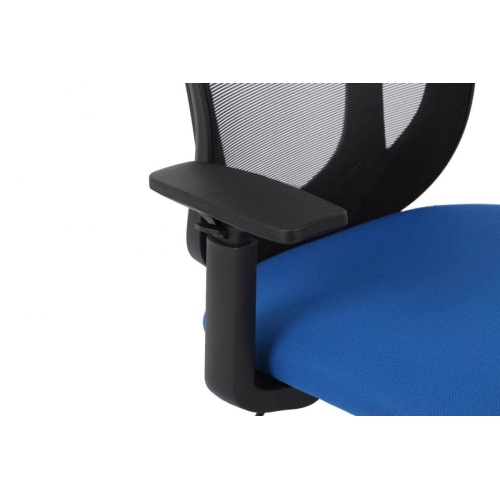 Brassex Inc. Adjustable Height Mesh Back Office Chair - Black & Blue