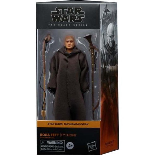 STAR WARS  The Series 6 Inch Action Figure Box Art Wave 6 - Boba Fett (Tython) In Black Great figure