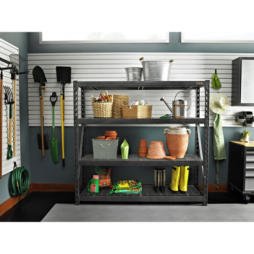 Gladiator Rack Shelving Unit - Hammered Granite