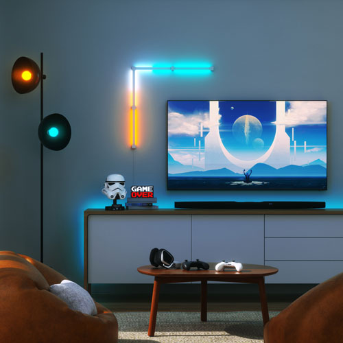 Lampes à 90° Lines de Nanoleaf - Trousse Smarter - 4 panneaux