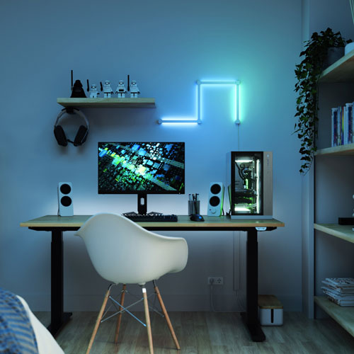 Lampes à 90° Lines de Nanoleaf - Trousse Smarter - 4 panneaux