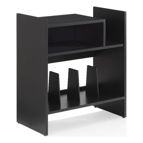 CROSLEY FURNITURE  Portland Modern Mdf Wood Birch Veneer Turntable Stand In In Black