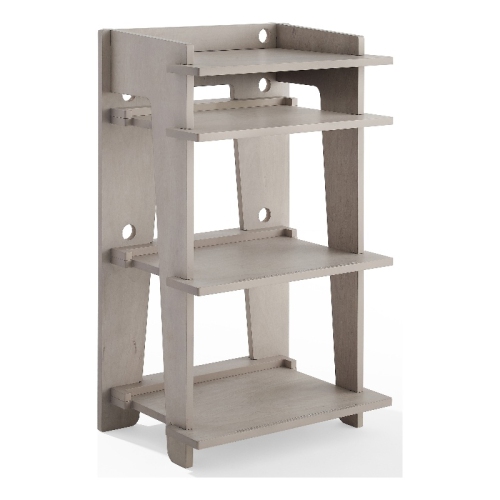 Table tournante en bois de MDF Soho et placage de bouleau de Crosley Furniture en gris