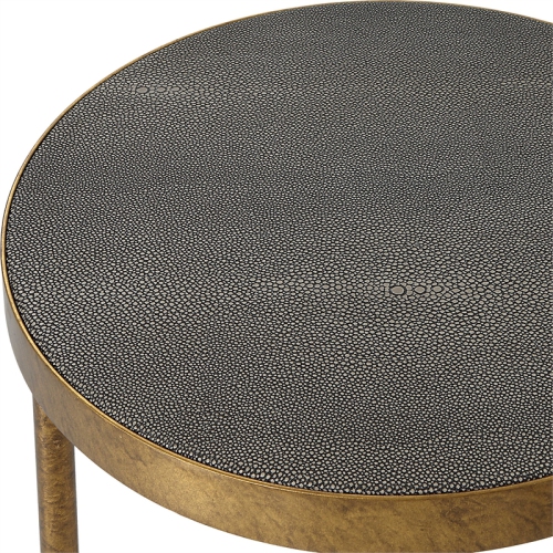 Uttermost Aragon Metal and MDF Nesting Tables in Brass/Gray