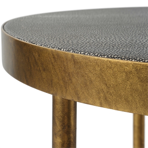 Uttermost Aragon Metal and MDF Nesting Tables in Brass/Gray