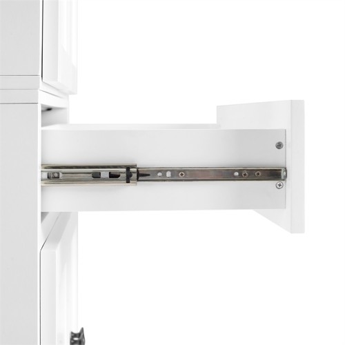 Crosley Furniture Winston Traditional MDF Particle Board Storage Pantry in White