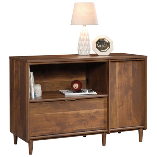 Sauder Clifford Place Storage Credenza in Grand Walnut