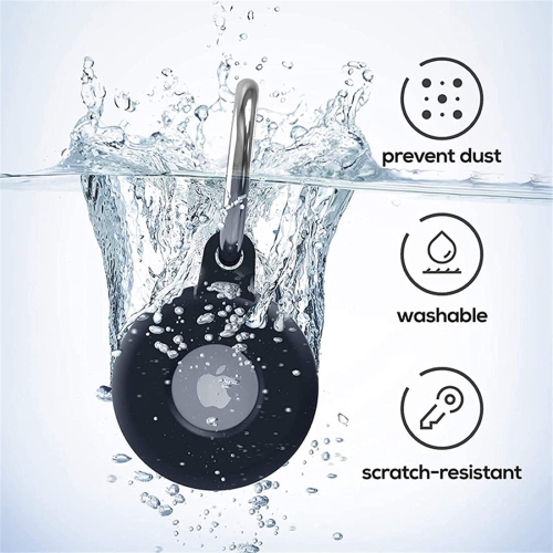 2 étuis protecteurs en silicone pour AirTag lavables Airtags d’Apple, AirTag