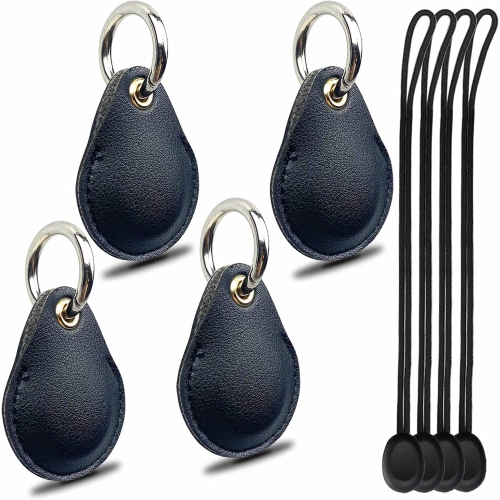 GENERIC  Airtag Leather Case With Keychain, Waterproof Full Protective Cover Anti-Scratch for Apple Gps Tracker, Itag Necklace