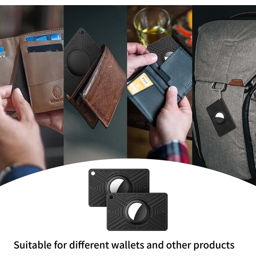 - Compatible with Apple Airtag Air Tag Wallet Holder Case |Flexible |Thin |