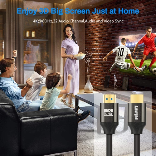 Câble HDMI 15 pi, câble/câble HDMI 4K à hdmi, hdmi 2.0 ultra haute vitesse 18 Gb/s 4K à 60 Hz,