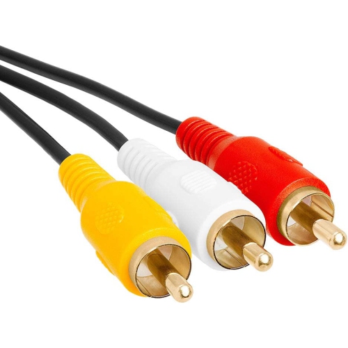 3.5mm to 3 RCA Camcorder Video Audio Cable - 6 Feet