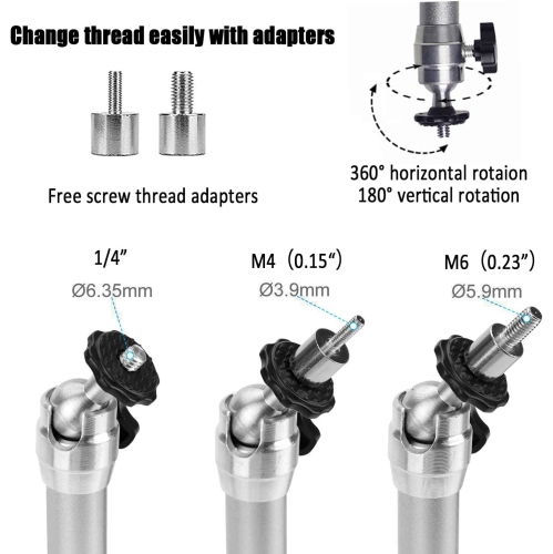 Universal Projector Ceiling Mount Camera Hanger 360° Rotatable Head 180 ° Tilt Projector Wall Mount