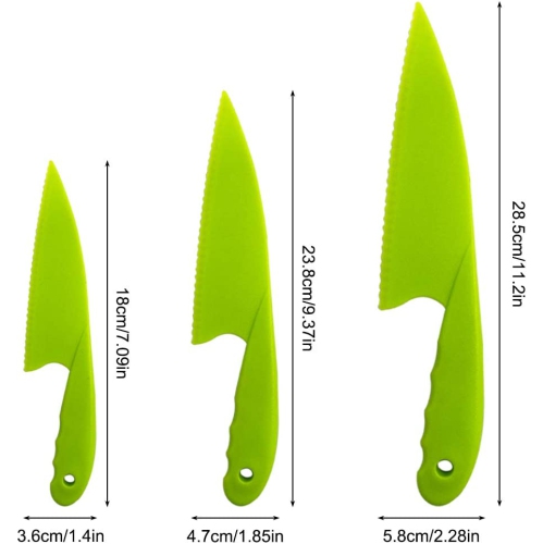 Ensemble de 10 couteaux de cuisine, couteaux de cuisine avec planches à découper pour enfants et adultes - Multicolore
