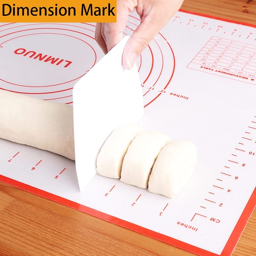 Silicone Pastry Mat Extra Thick Non Stick Baking Mat, Fondant Mat,Counter Mat,Dough Rolling Mat, Oven Liner, Pie