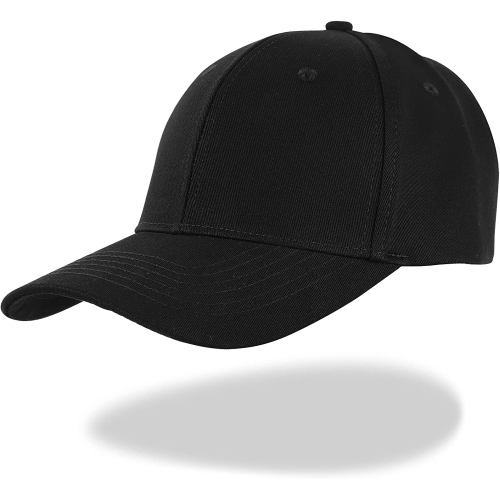 Casquette ajustable en coton ajustable Snapback pour hommes, casquette sport unisexe perméable à l'air de couleur unie