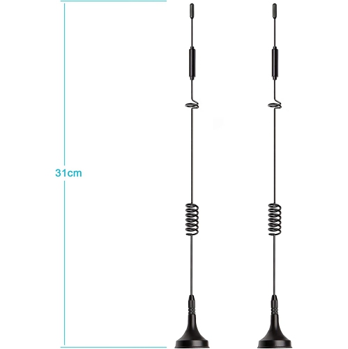 4G LTE Antenna 8dBi Magnetic Base MIMO SMA Male Antenna Compatible with 4G LTE Wireless CPE Router