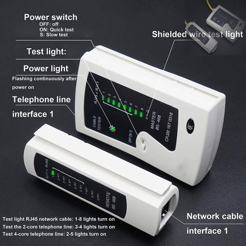 TaiWAIN – Trousse de sertissage CAT6, câble réseau CAT5, testeur de réseau local, ensemble d’outils de sertissage RJ45 pour RJ11/RJ12, sertissage