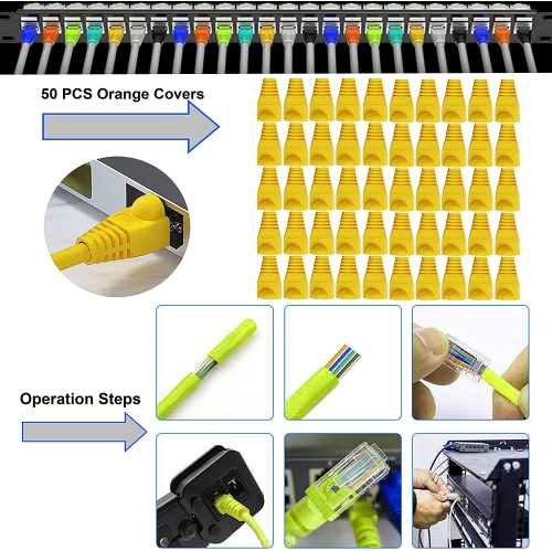 TaiWAIN – Trousse de sertissage CAT6, câble réseau CAT5, testeur de réseau local, ensemble d’outils de sertissage RJ45 pour RJ11/RJ12, sertissage