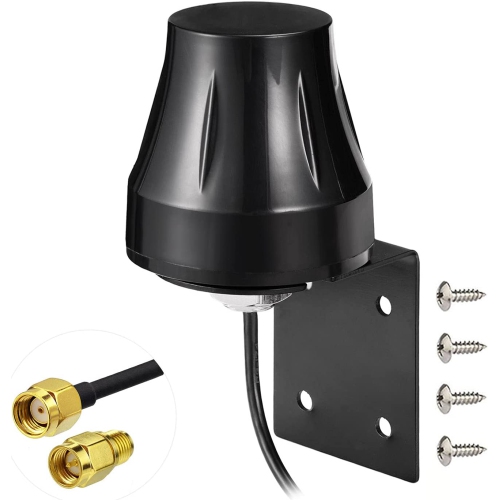 WiFi Antenna 2.4GHz 5GHz 5.8GHz Outdoor Wall Mount MIMO RP-SMA & SMA Male Antennae Replacemet for WiFi Router