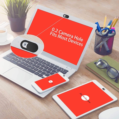 Webcam Cover 0.03in Ultra Thin, Web Camera Cover for Laptop, Desktop, PC, Macboook Pro, iMac, Mac Mini, Computer,