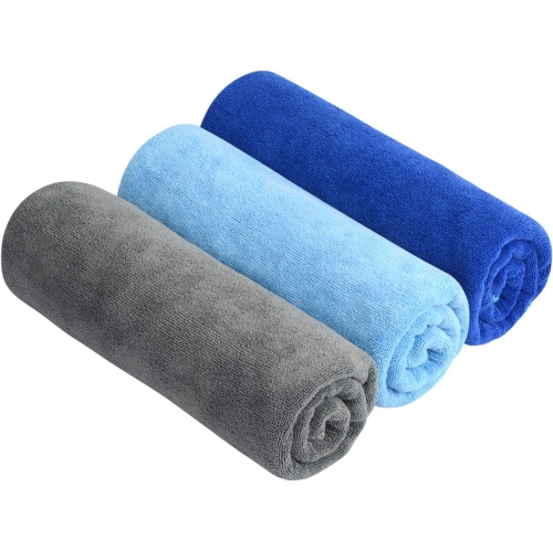 Multi-Purpose Microfiber Fast Drying Travel Gym Towels 3-Pack 16 Inch X 32 Inch