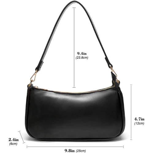 Shoulder Bag for Women Retro Vegan Leather Classic Clutch Tote HandBag